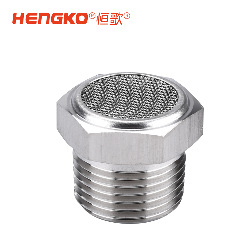 壓縮空氣機不銹鋼消聲器，現貨供應，高效降噪，適用于氣動系統
